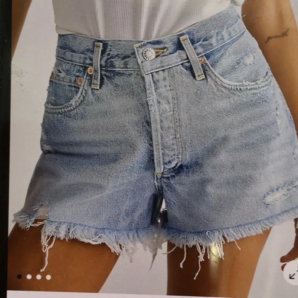 AGOLDE Parker Cut-Off Shorts - Picture 1 of 10